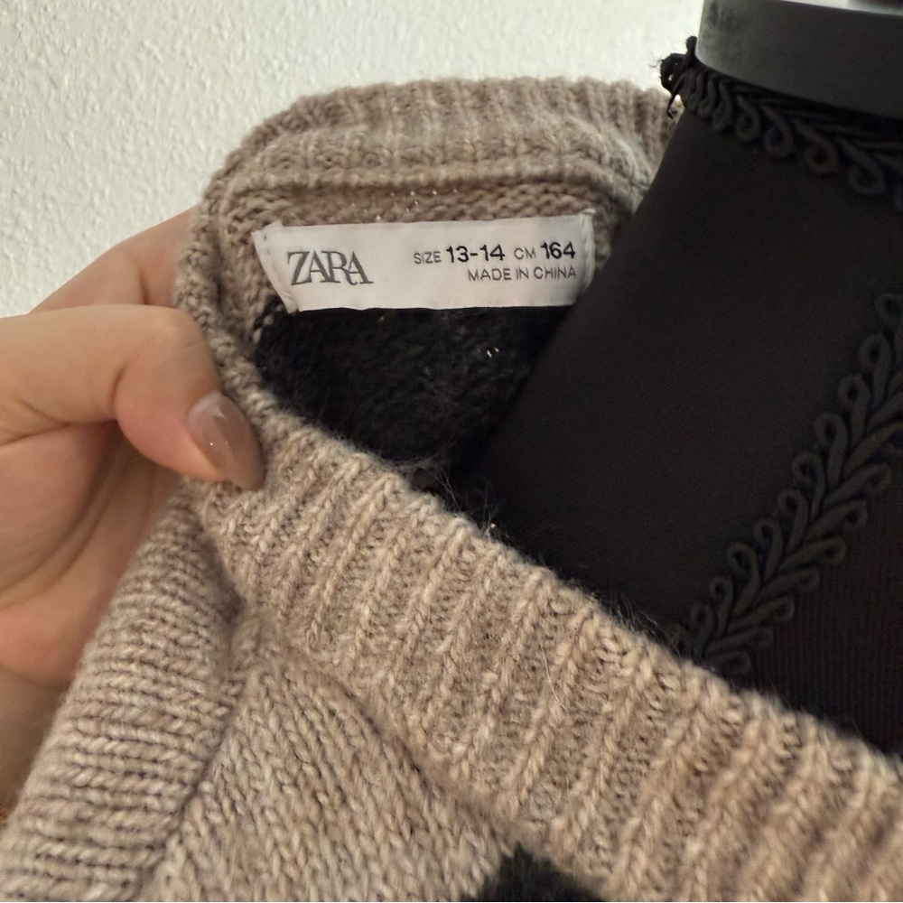 Striped Black and Gray Sweater - Picture 5 of 5